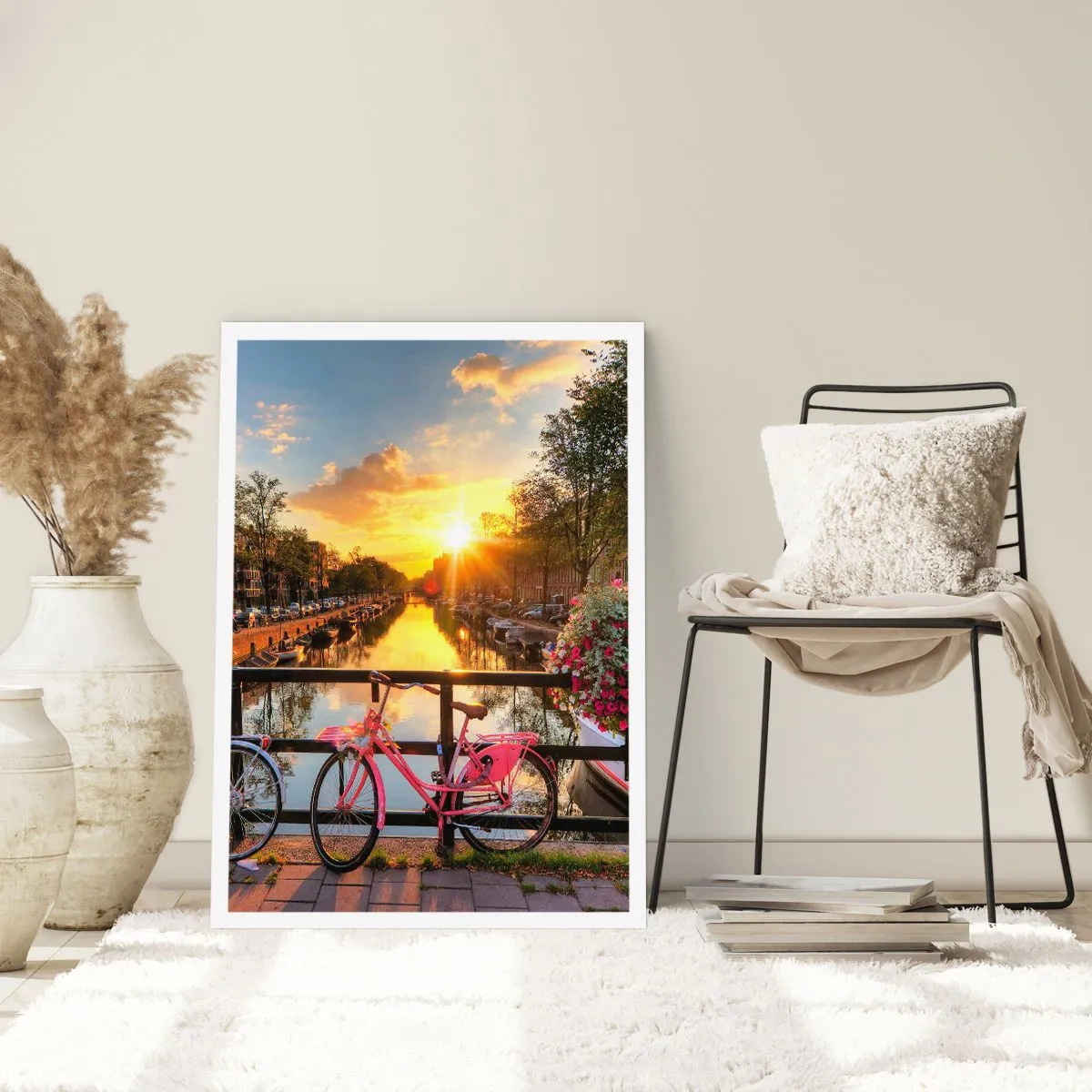 Poster - Frühlingsmorgen in Amsterdam - 30x40 cm