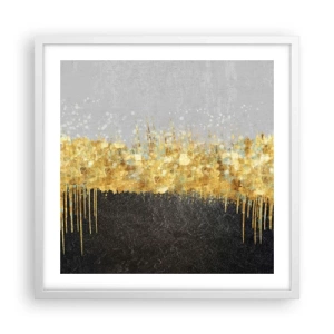 Poster in einem weißen Rahmen - Nach innen und nach oben - 50x50 cm