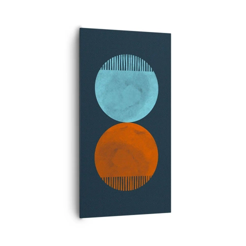 Bild auf Leinwand - Leinwandbild - Nur Geometrie? - 65x120 cm