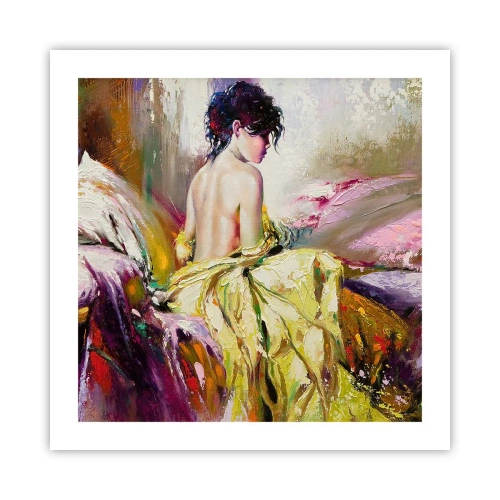 Poster - Zwischen den Lippen und dem Rand der Tasse - 50x50 cm