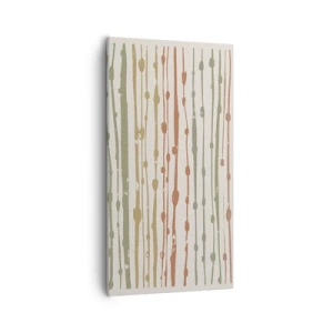 Bild auf Leinwand - Leinwandbild - Musikalische Notation von Farben - 55x100 cm