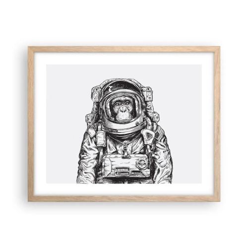 Poster in einem Rahmen aus heller Eiche - Alternative Evolution - 50x40 cm