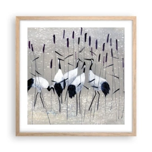 Poster in einem Rahmen aus heller Eiche - Unter ihren eigenen - 50x50 cm