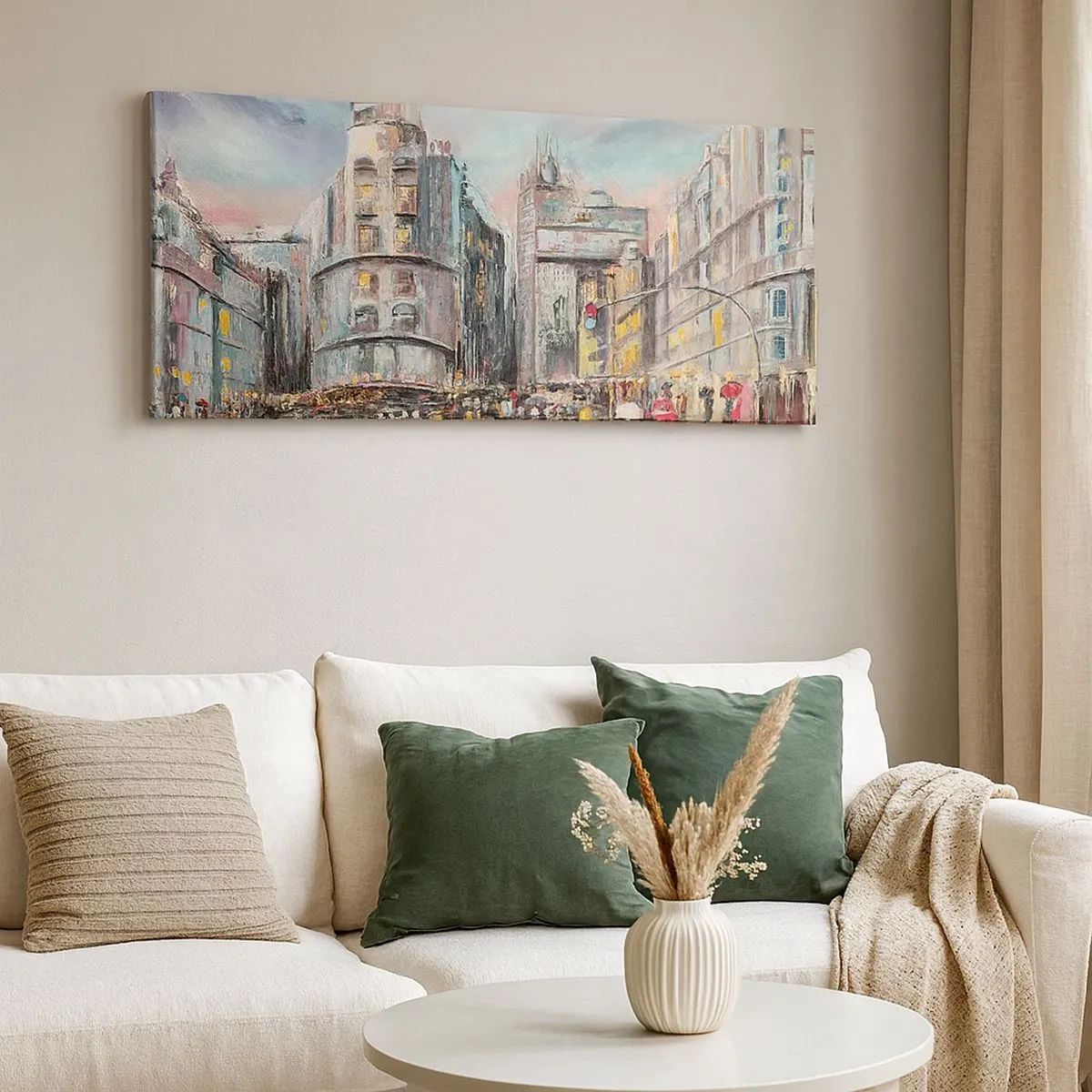 Bild auf Leinwand - Leinwandbild - Es wird ein gelungener Abend - 100x40 cm