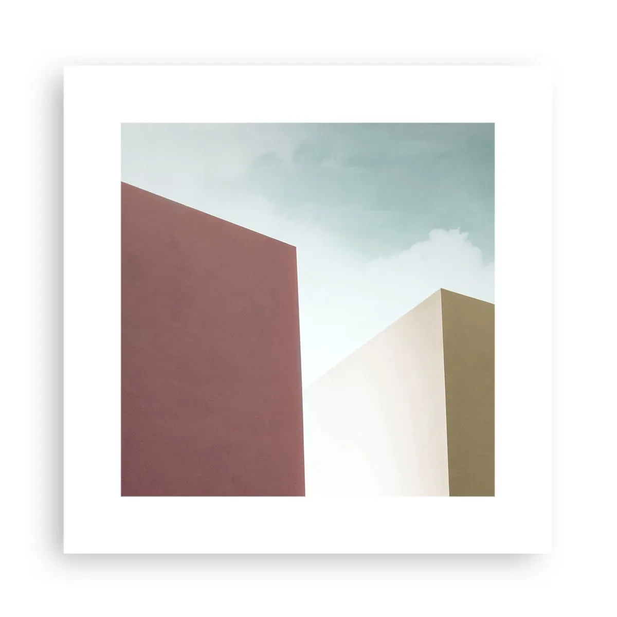 Poster - Geometrie des sonnigen Sommers - 30x30 cm