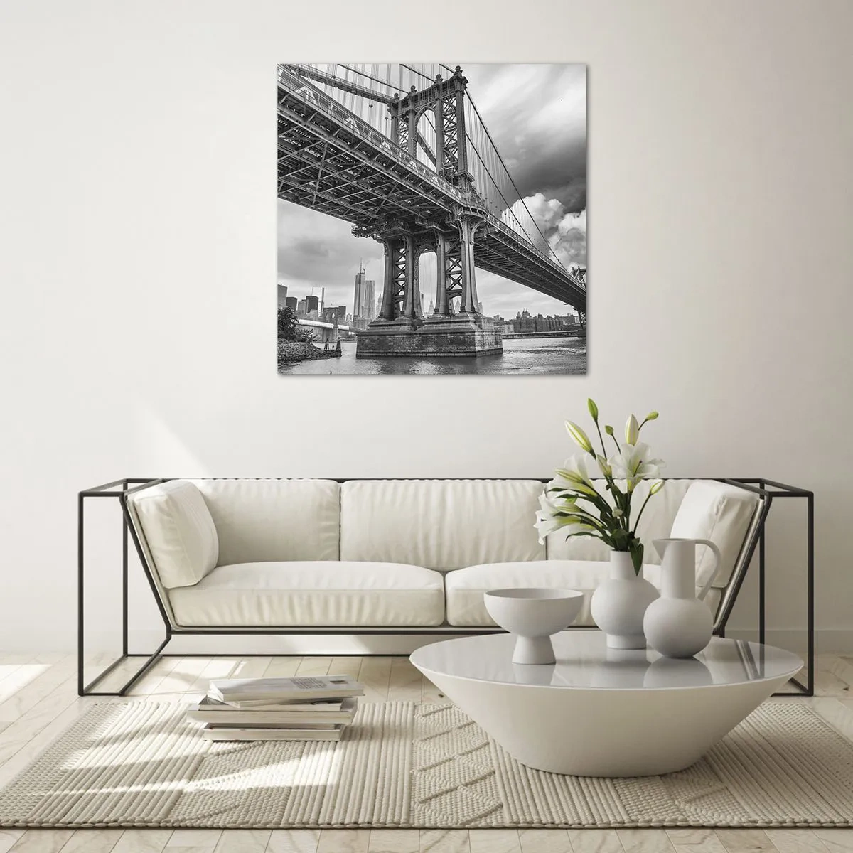 Glasbild - Bild auf glas - Ins Herz der Stadt - 40x40 cm