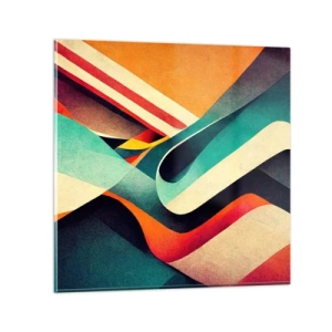 Glasbild - Bild auf glas - Intensive Komposition - 50x50 cm