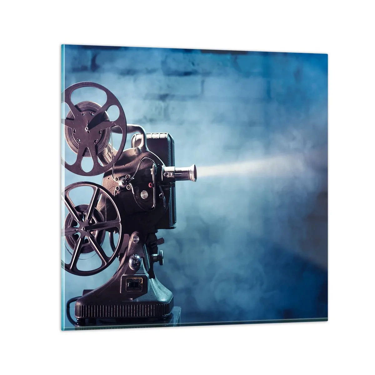 Glasbild - Bild auf glas - Im alten Kino - 30x30 cm
