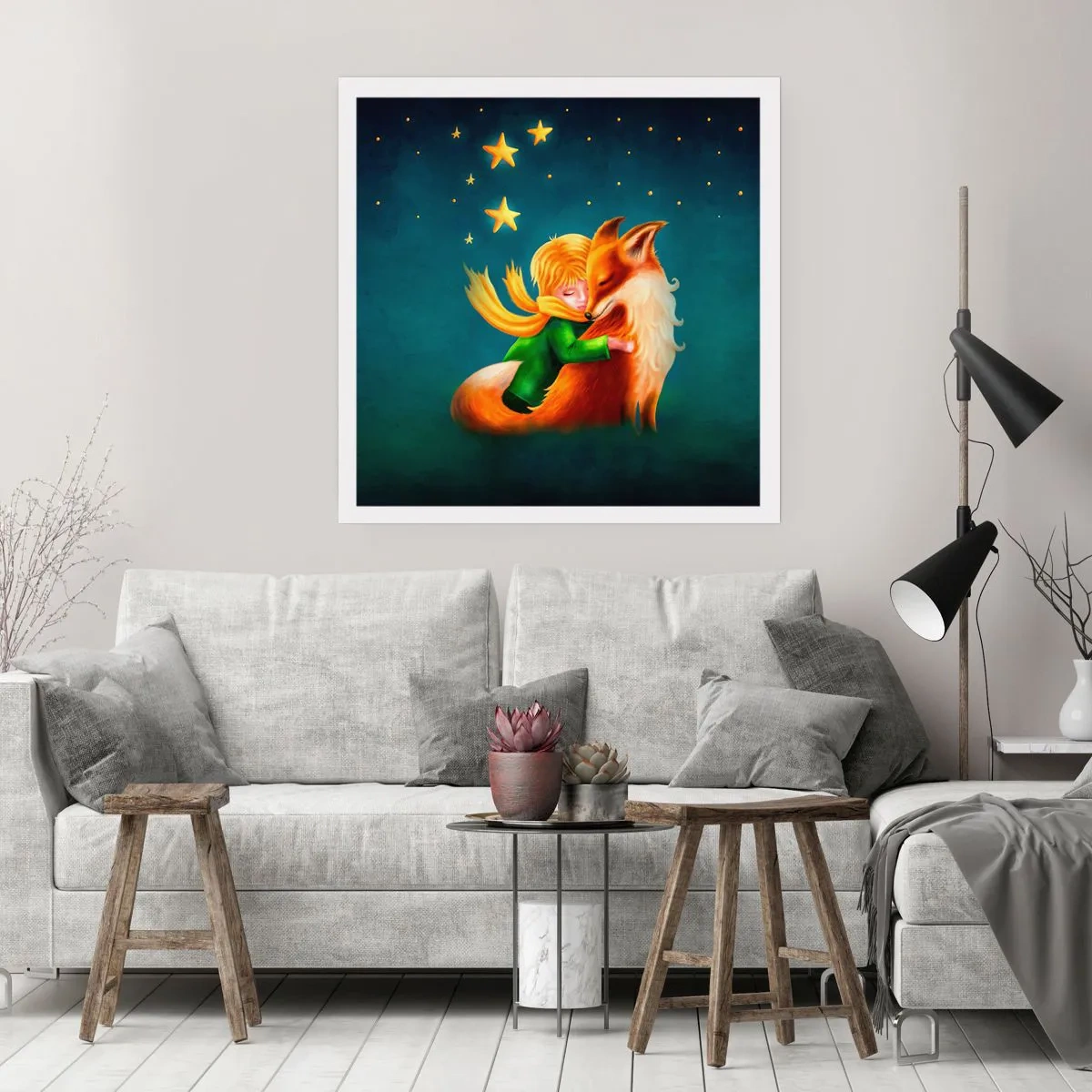 Poster - Kleiner Prinz - 40x40 cm