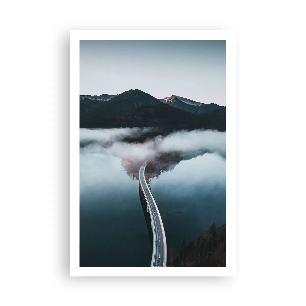 Poster - Über Wasser so glatt wie ein Spiegel - 61x91 cm