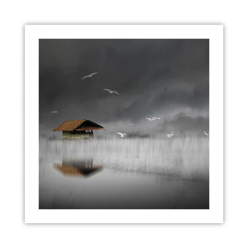 Poster - Schutz vor Regen - 50x50 cm