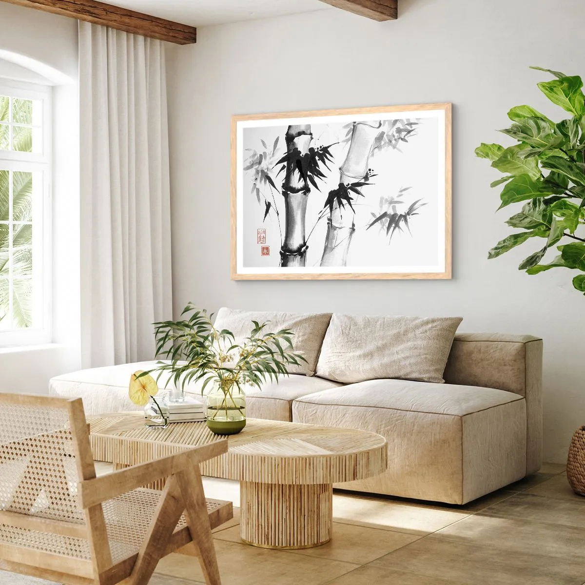 Poster in einem Rahmen aus heller Eiche - Dem Orient ganz nah - 70x50 cm