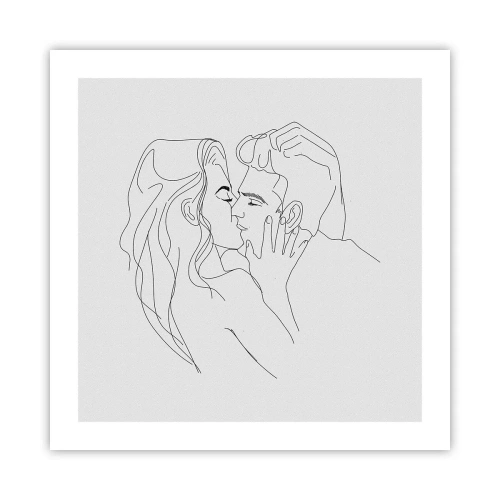 Poster - Dieselbe Linie - 50x50 cm