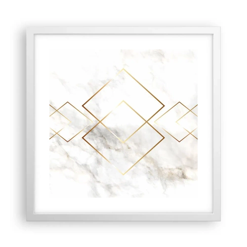 Poster in einem weißen Rahmen - Ein Blick in die Unendlichkeit - 40x40 cm