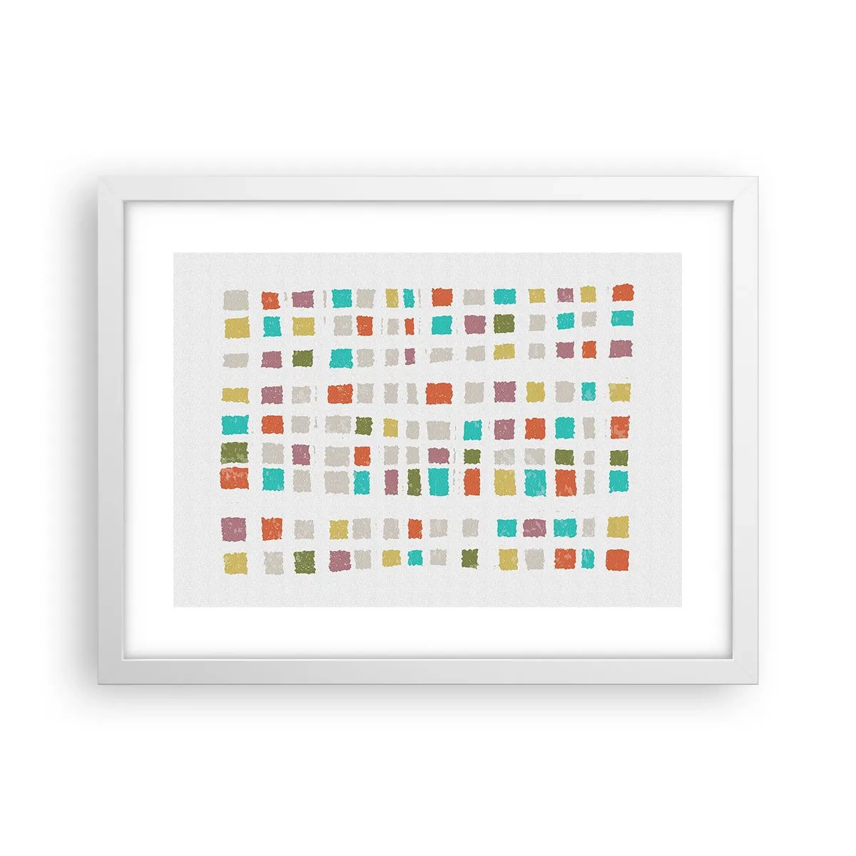 Poster in einem weißen Rahmen - Unbekanntes Spiel - 40x30 cm