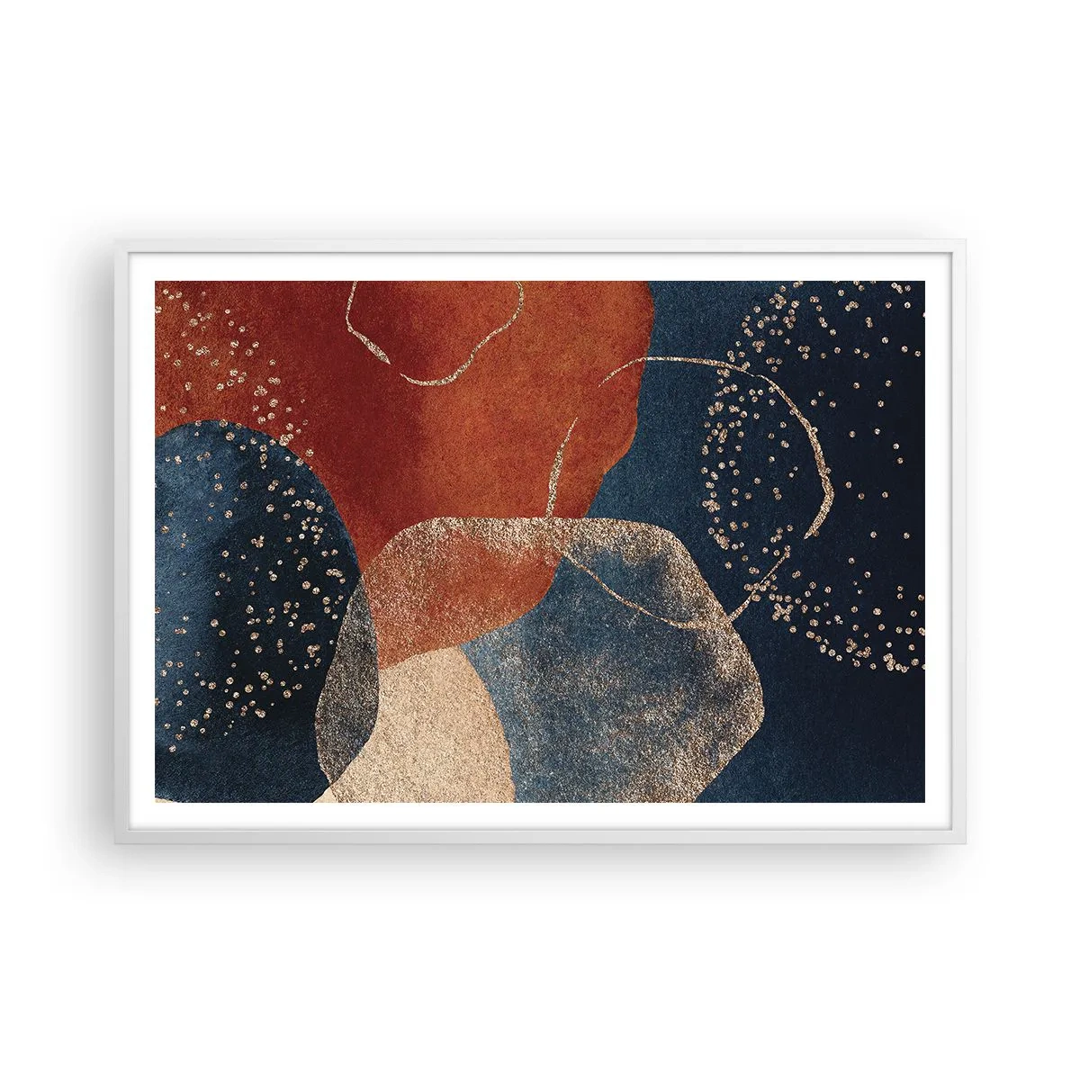 Poster in einem weißen Rahmen - Die Leichtigkeit des Seins - 100x70 cm