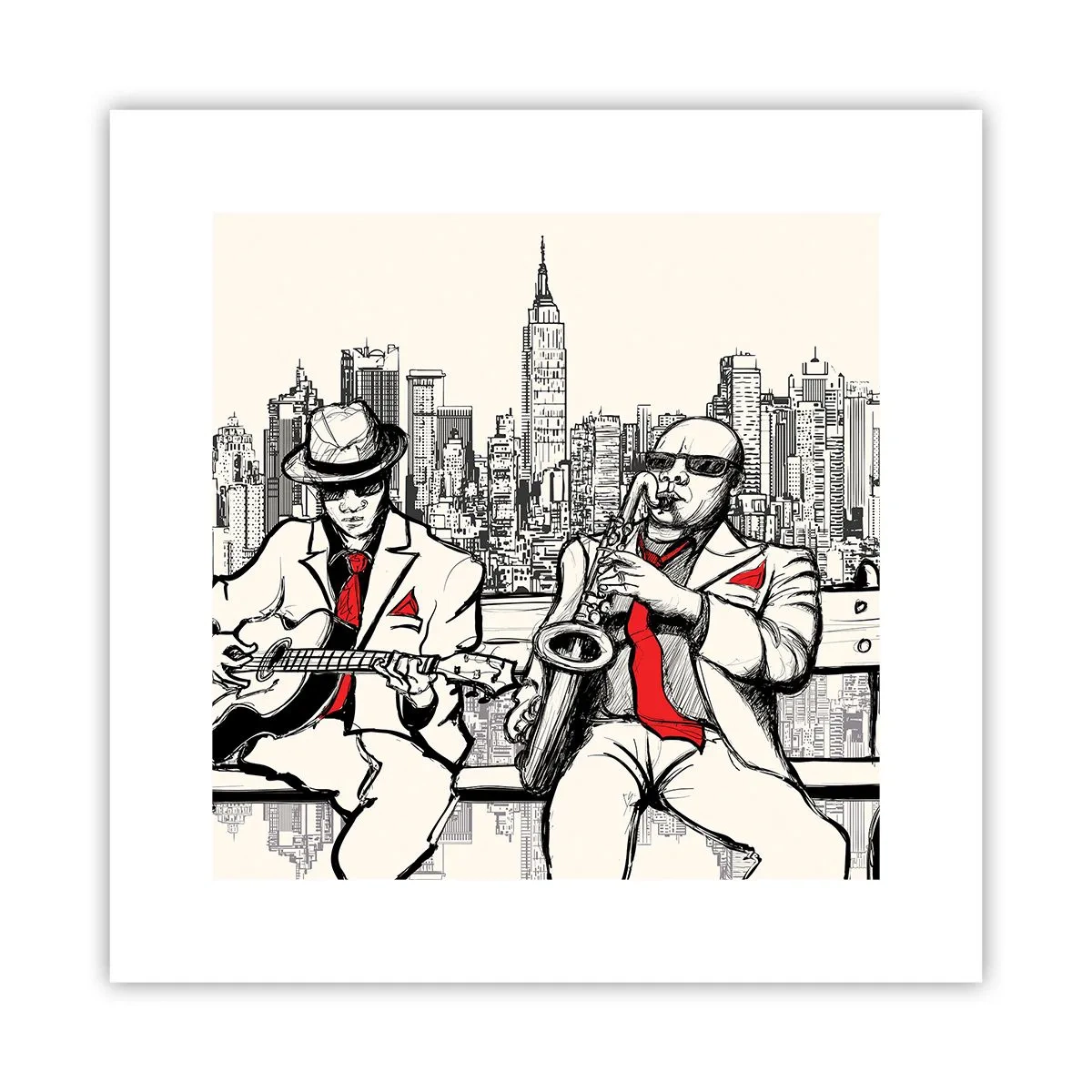 Poster - New Yorker Improvisation - 30x30 cm