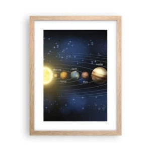 Poster in einem Rahmen aus heller Eiche - Einer von zehn - 30x40 cm