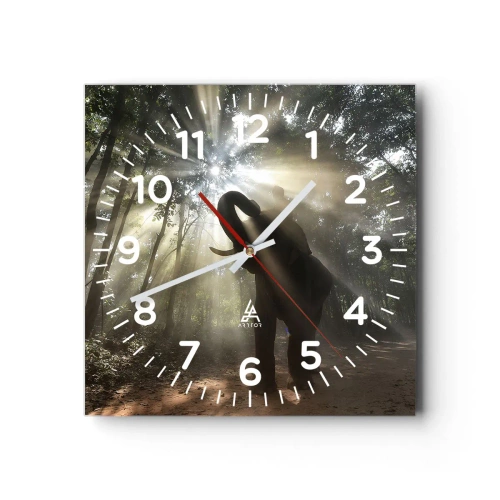 Wanduhr - Glasuhr - Unter dem Glücksstern - 30x30 cm