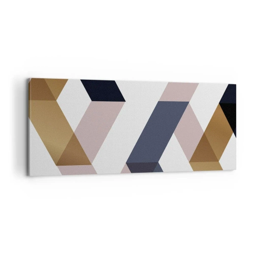 Bild auf Leinwand - Leinwandbild - Ebenen und Winkel - 100x40 cm