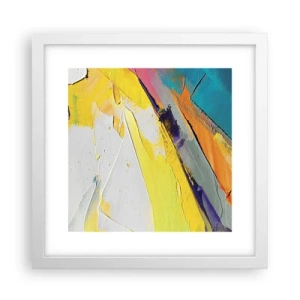 Poster in einem weißen Rahmen - Die Anatomie des Lichts - 30x30 cm