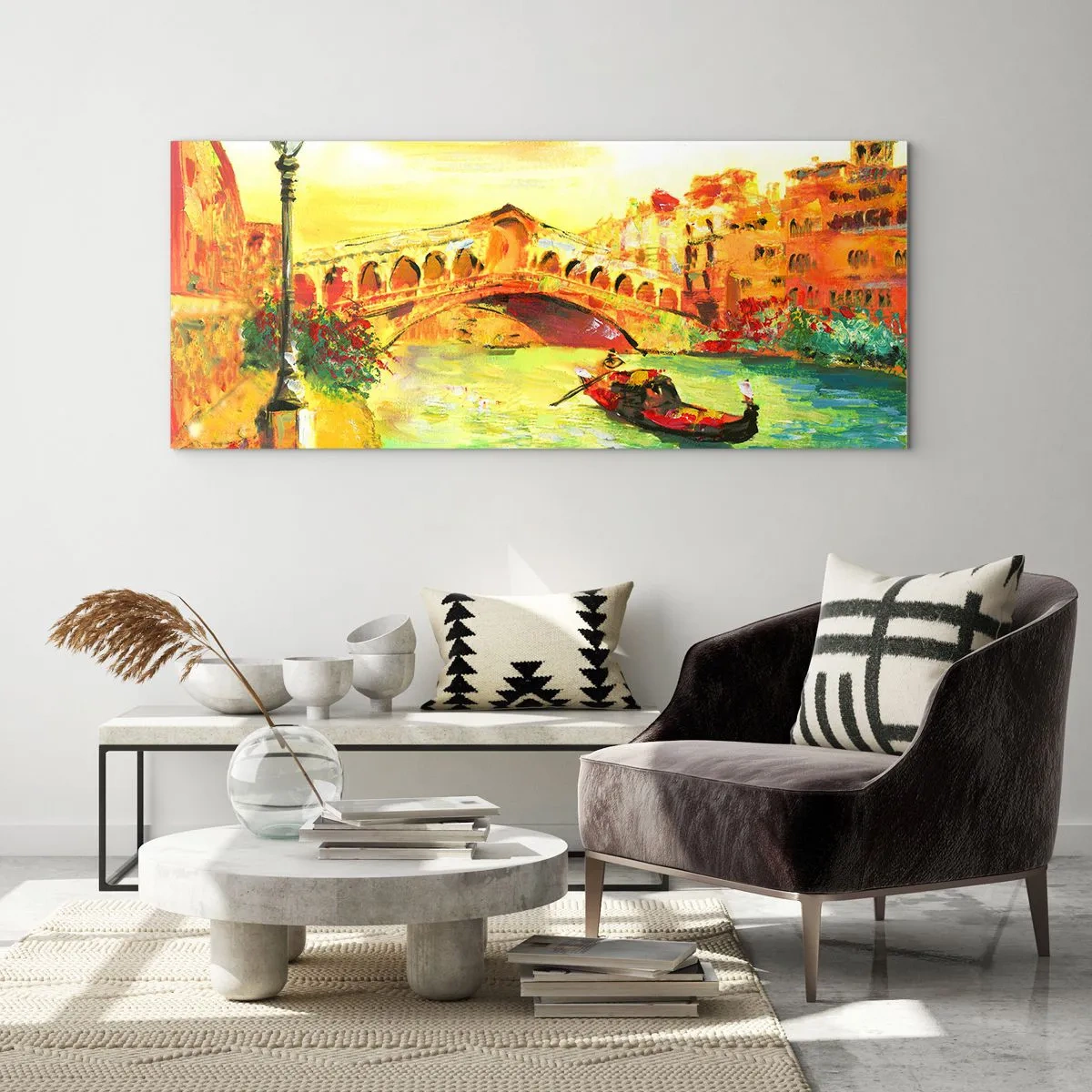 Glasbild - Bild auf glas - Eine Pilgerreise der Liebenden - 100x40 cm