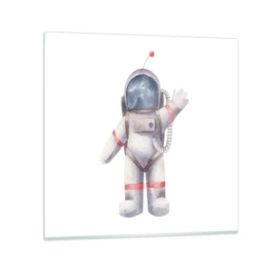 Glasbild - Bild auf glas - Bis dann! - 30x30 cm