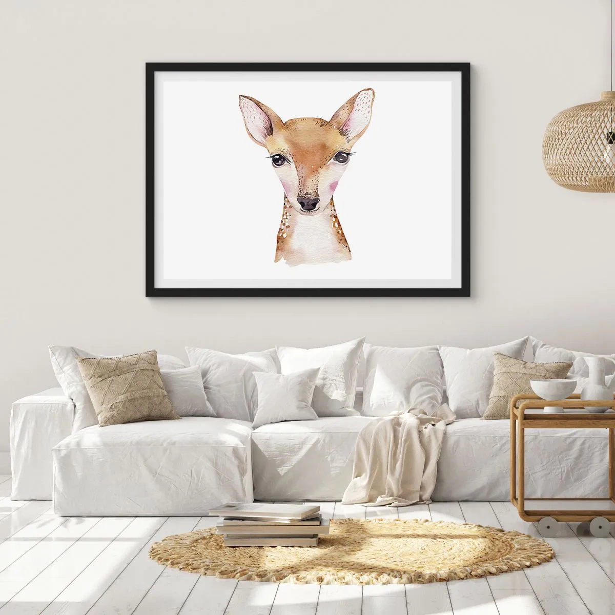 Poster in einem schwarzem Rahmen - Die Natur der Unschuld - 50x40 cm