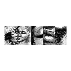 Fototapetenmuster Standard Eco - Zärtlicher Moment - Küsse, Liebe, Liebhaber - 100x30 cm