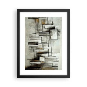 Poster in einem schwarzem Rahmen - Kraft der Einfachheit - 30x40 cm