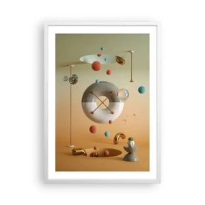 Poster in einem weißen Rahmen - Alles kann passieren - 50x70 cm