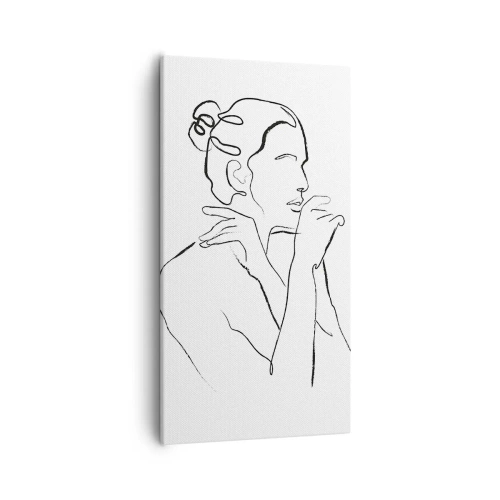 Bild auf Leinwand - Leinwandbild - Akt: ein sinnliches Geheimnis - 55x100 cm