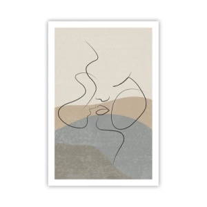 Poster - Wie ein Pinselstrich - 61x91 cm