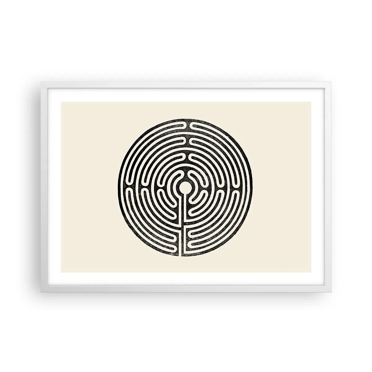 Poster in einem weißen Rahmen - Geheimnisvolle Ordnung - 70x50 cm