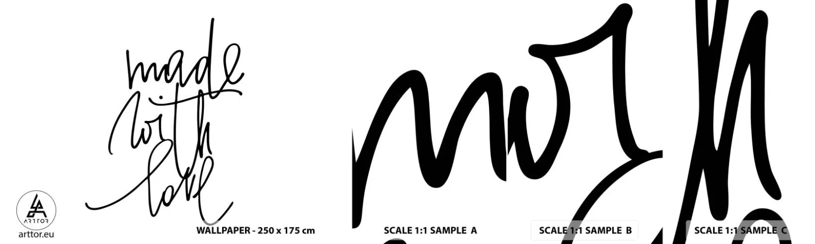 Fototapeten Muster Selbstklebend Deluxe Sticker - Die beste Marke - Typografie, Bejahung, Maxime - 100x30 cm