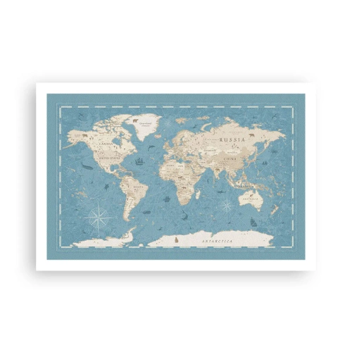 Poster - Die Welt liegt zum Greifen nah - 91x61 cm