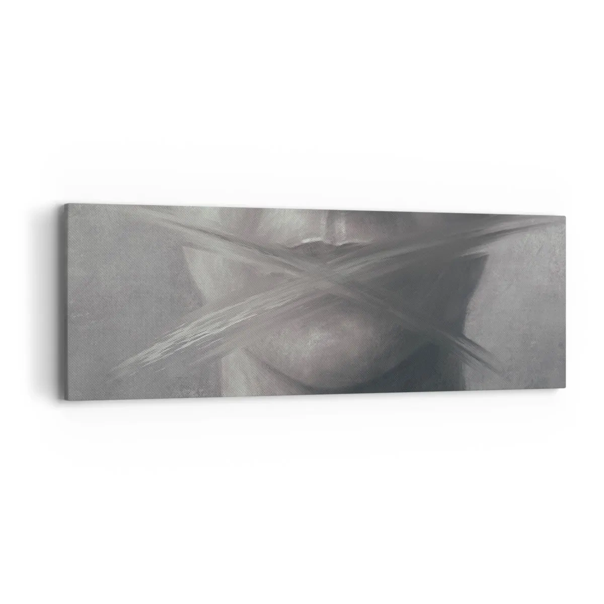 Bild auf Leinwand - Leinwandbild - Ohne ein Wort - 90x30 cm