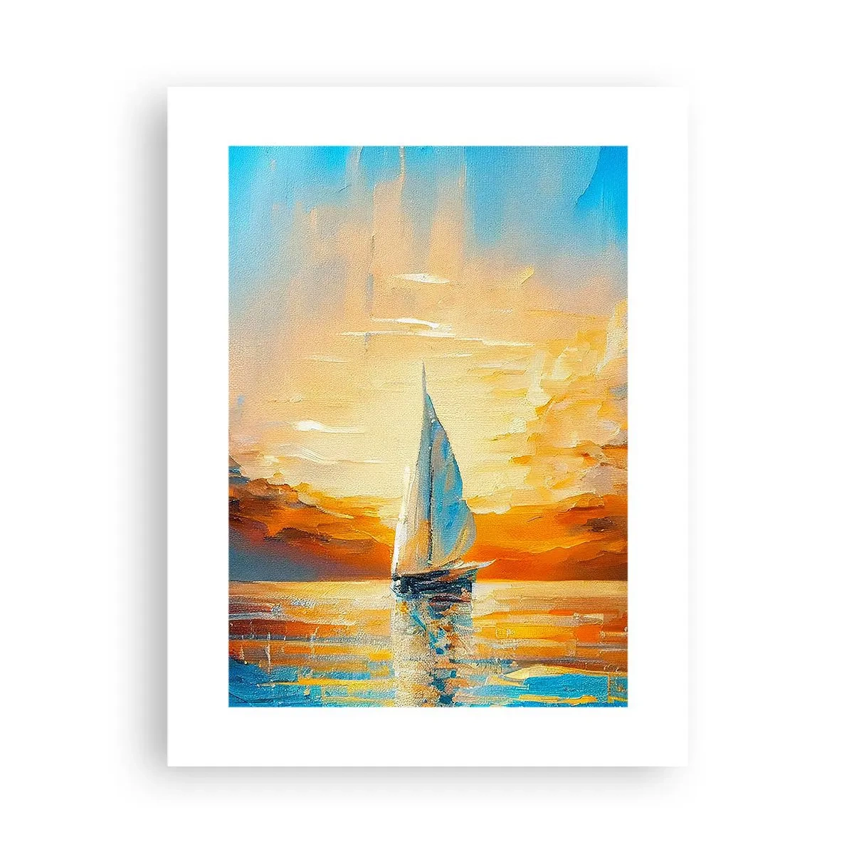 Poster - In Gold segeln - 30x40 cm