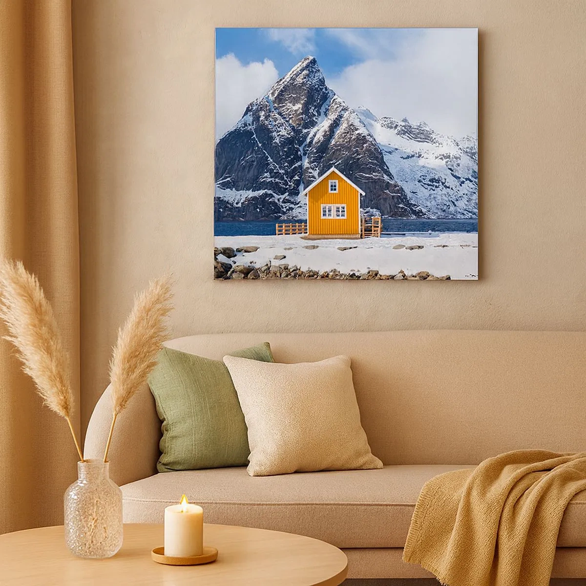 Bild auf Leinwand - Leinwandbild - Skandinavische Feiertage - 30x30 cm