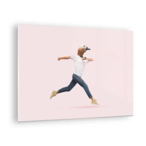 Glasbild - Bild auf glas - Eine Prise Absurdität - 70x50cm - Eine Prise Absurdität - Moderne Wanddekoration für Wohnzimmer und Schlafzimmer ARTTOR