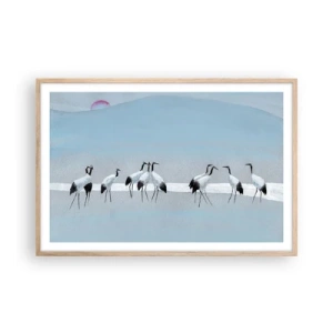 Poster in einem Rahmen aus heller Eiche - Nach einem heißen Tag - 91x61 cm