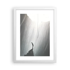 Poster in einem weißen Rahmen - Es gibt immer einen Ausweg - 30x40 cm