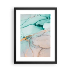 Poster in einem schwarzem Rahmen - Ein Tanz der Formen und Farben - 30x40 cm