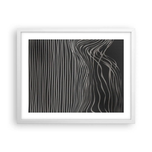 Poster in einem weißen Rahmen - Rhythmus und Akzent - 50x40 cm