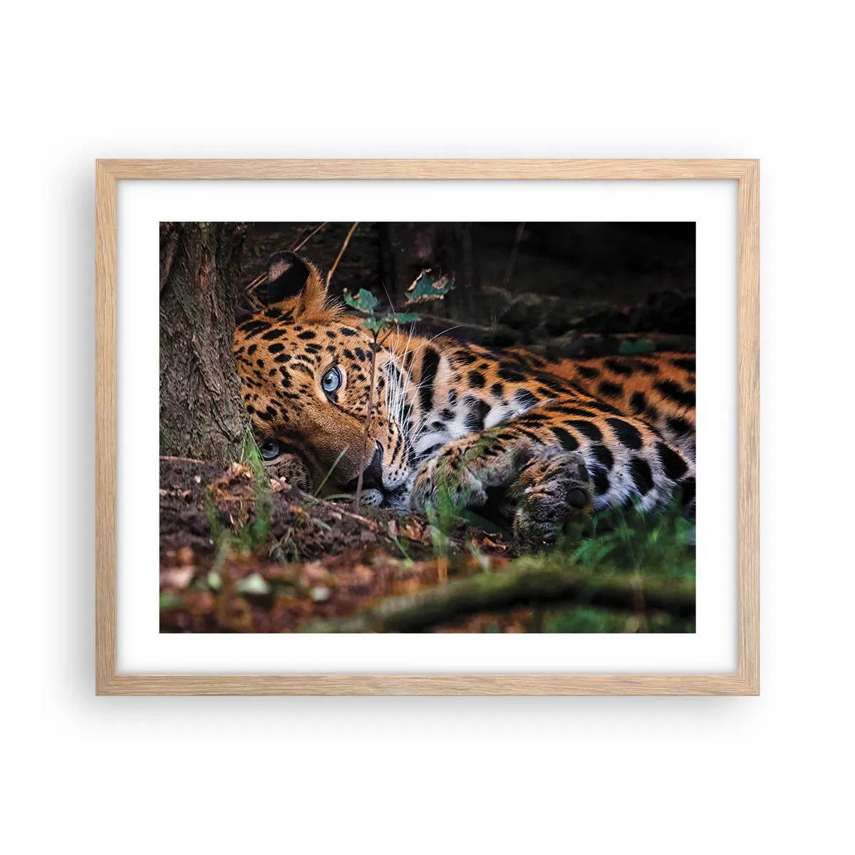 Poster in einem Rahmen aus heller Eiche - Vertrau mir - 50x40 cm