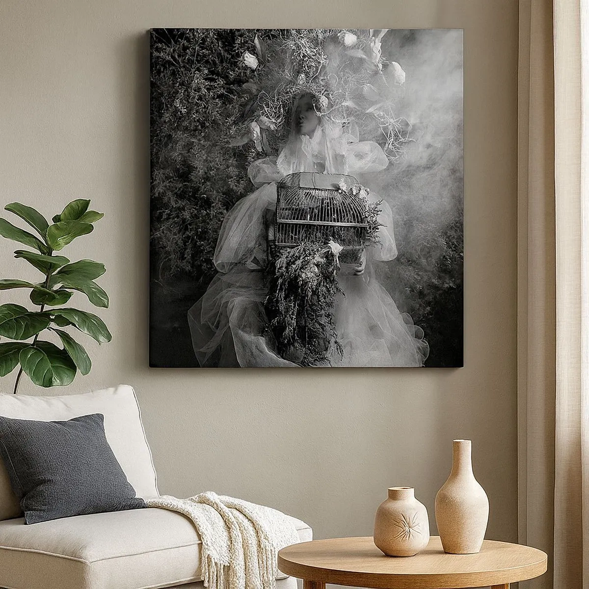 Bild auf Leinwand - Leinwandbild - Mutter selbst - Natur - 30x30 cm