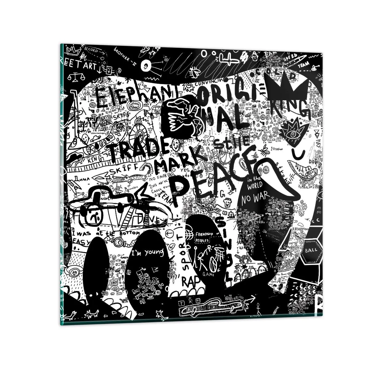 Glasbild - Bild auf glas - Reiche Straßenwelt - 40x40 cm