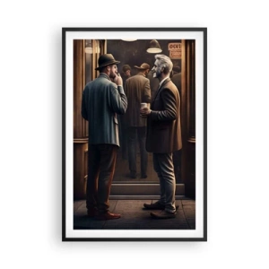 Poster in einem schwarzem Rahmen - Gute Zeit des Tages - 61x91 cm