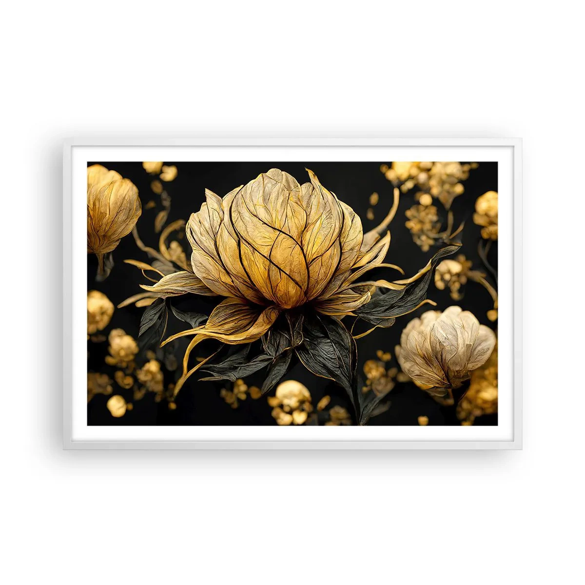 Poster in einem weißen Rahmen - Subtile Zerbrechlichkeit - 91x61 cm