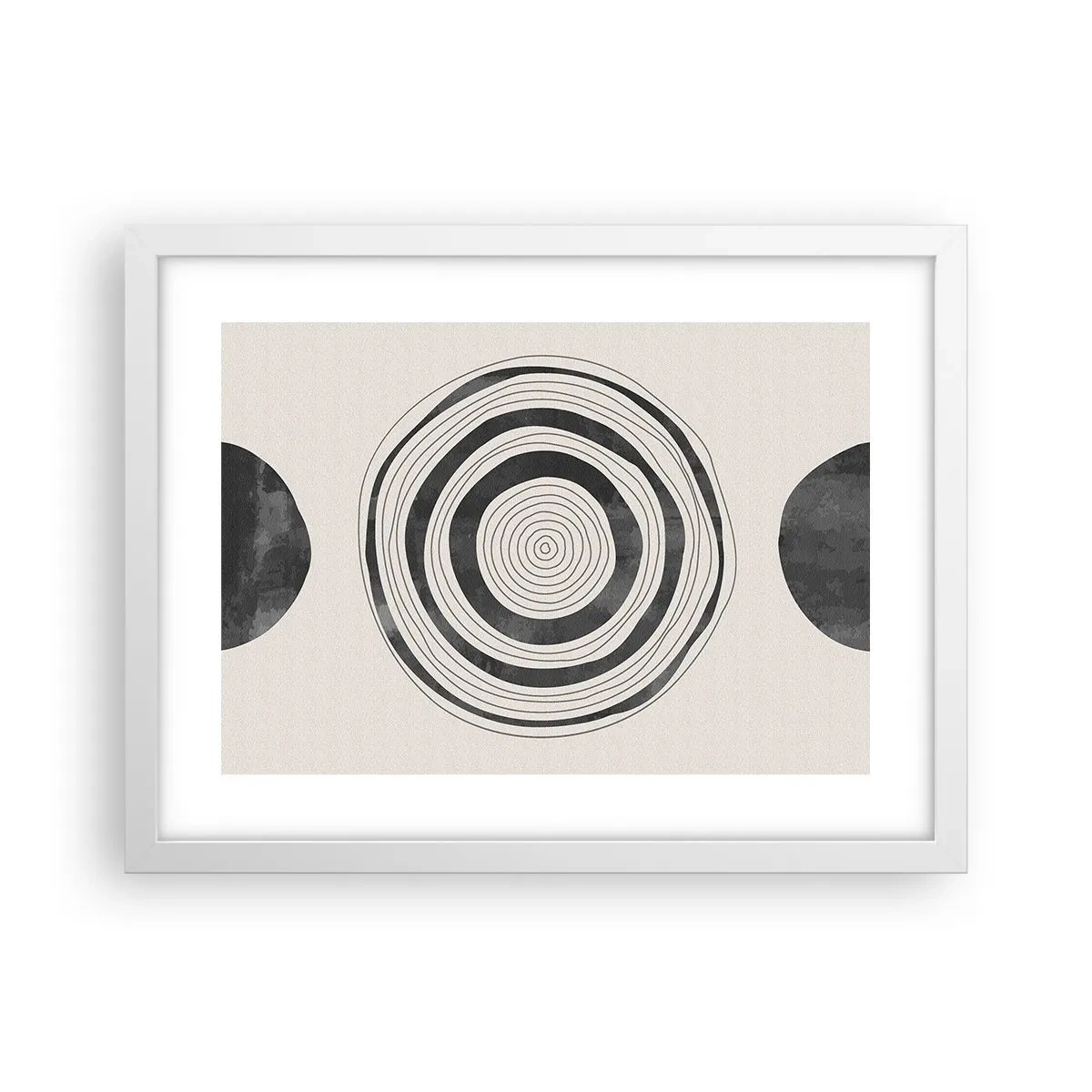 Poster in einem weißen Rahmen - Wichtig ist, was dazwischen liegt - 40x30 cm